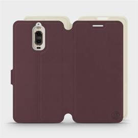 Phone Case Huawei Mate 9 Pro - Design Burgundy with Platinum