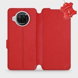 Etui ze skóry naturalnej do Xiaomi MI 10T Lite - wzór Red Leather