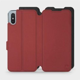 Phone Case Xiaomi Redmi 9A - Design Dark Red with Black