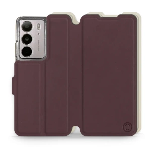 Phone Case Realme C75 - Design Burgundy with Platinum