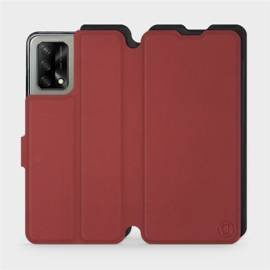Phone Case OPPO A74 - Design Dark Red with Black