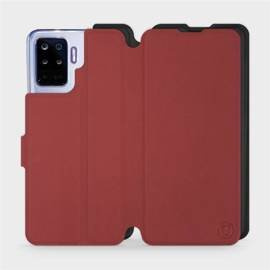 Phone Case OPPO Reno 5 Lite - Design Dark Red with Black