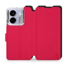 Phone Case Xiaomi POCO M7 Pro 5G - Design Red with Black