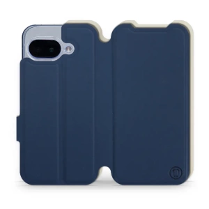 Hülle für Google Pixel 9A - Farbe Marineblau mit Platin