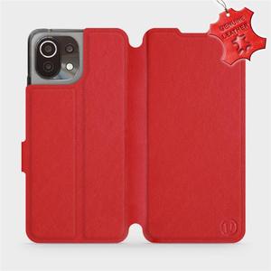 Phone Case Xiaomi 11 Lite 5G NE - Design Red Leather