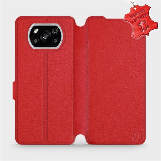 Phone Case Xiaomi POCO X3 NFC - Design Red Leather