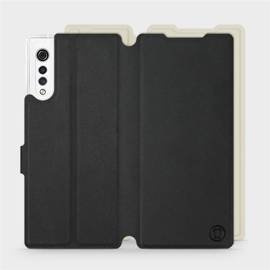 Phone Case LG Velvet - Design Black with Platinum