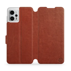 Phone Case Motorola Moto G23 - Design Brown&Orange