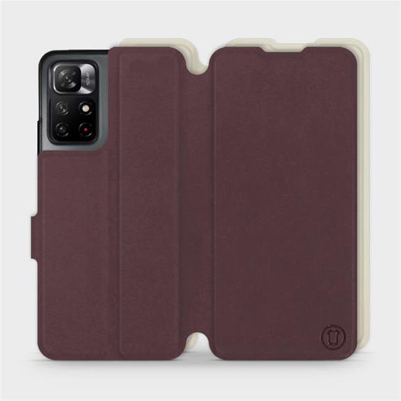 Phone Case Xiaomi Redmi Note 11S 5G - Design Burgundy with Platinum