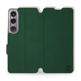 Phone Case Sony Xperia 1 VI - Design Green with Platinum