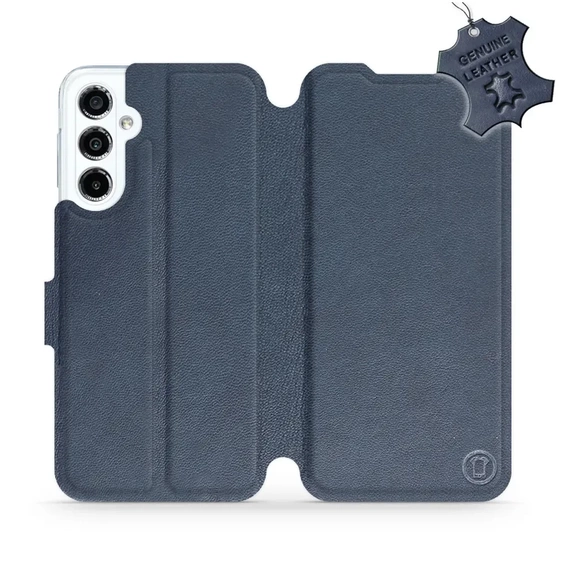 Phone Case Samsung Galaxy M34 5G - Design Blue Leather