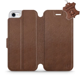 Phone Case Apple iPhone 8 - Design Brown Leather