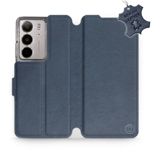 Phone Case Realme C75 - Design Blue Leather