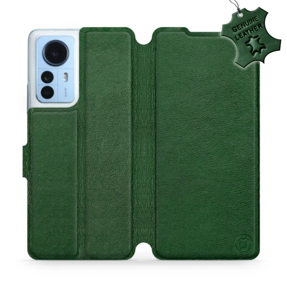 Phone Case Xiaomi 12 Pro - Design Green Leather