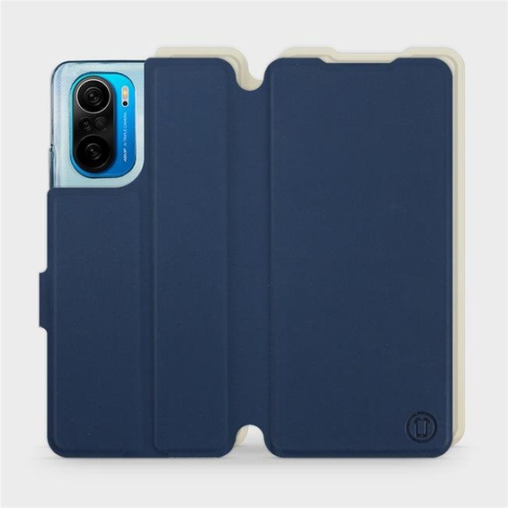Phone Case Xiaomi POCO F3 - Design Navy with Platinum