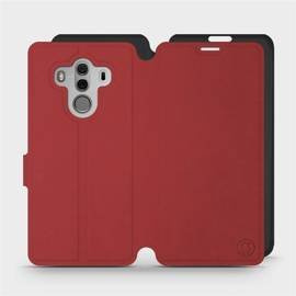 Phone Case Huawei Mate 10 Pro - Design Dark Red with Black