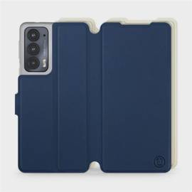 Phone Case Motorola Edge 20 - Design Navy with Platinum