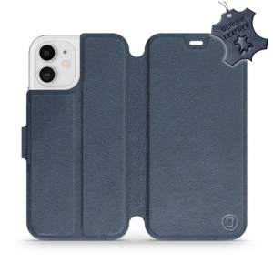 Phone Case Apple iPhone 12 - Design Blue Leather