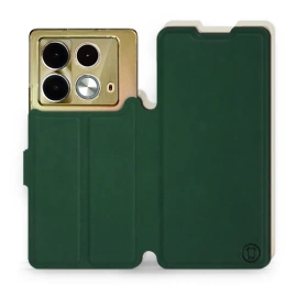 Phone Case Infinix Note 40 - Design Green with Platinum