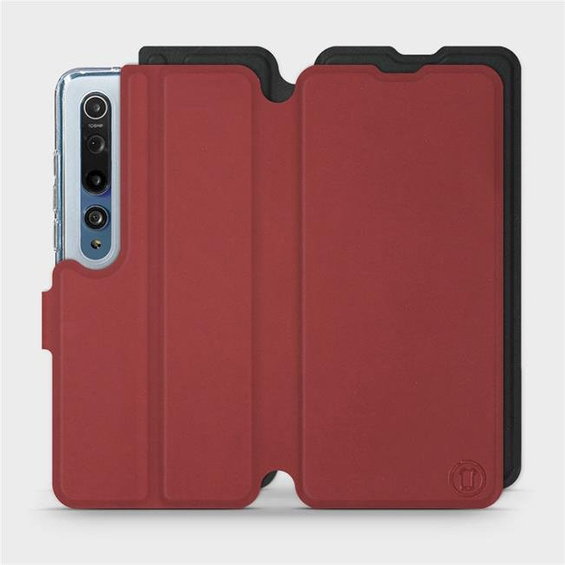 Etui Soft Touch do Xiaomi Mi 10 - wzór Zachodząca czerwień z czernią
