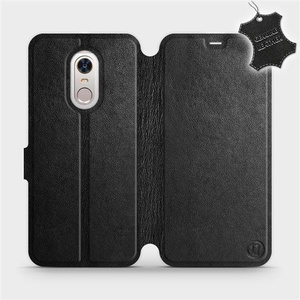 Phone Case Xiaomi Redmi 5 Plus - Design Black Leather