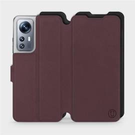 Phone Case Xiaomi 12S - Design Burgundy with Black