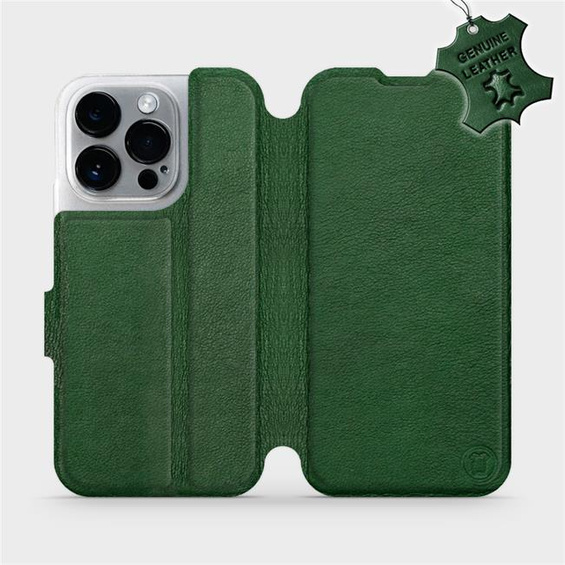 Hülle für Apple iPhone 14 Pro - Farbe Green Leather