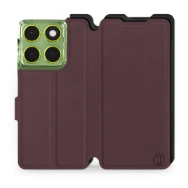 Phone Case Motorola Edge 70 - Design Burgundy with Black