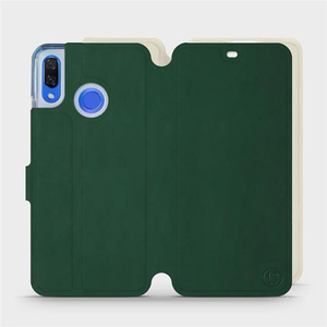 Etui Soft Touch do Huawei Nova 3 - wzór Miejska zieleń z platyną