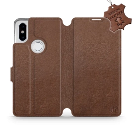 Phone Case Xiaomi Mi Mix 2S - Design Brown Leather