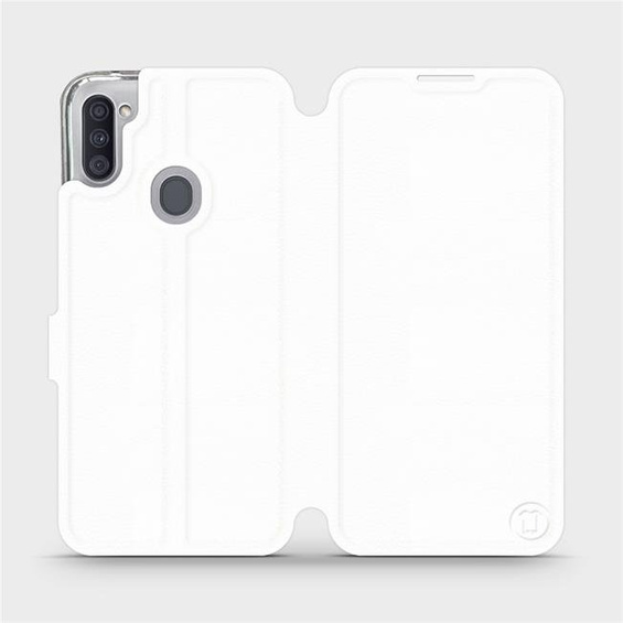 Phone Case Samsung Galaxy M11 - Design White&Gray