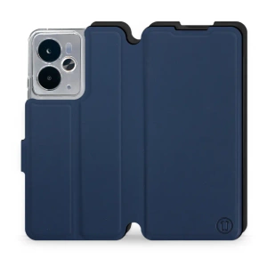 Etui Soft Touch do Realme 14 5G - wzór Głęboki granat z czernią