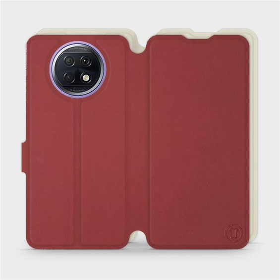 Etui Soft Touch do Xiaomi Redmi Note 9T - wzór Zachodząca czerwień z platyną