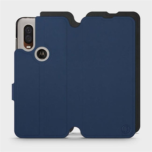 Phone Case Motorola One Vision - Design Navy with Black
