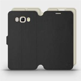 Phone Case Samsung Galaxy J7 2016 - Design Black with Platinum