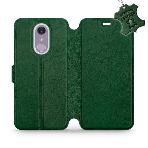 Hülle für LG Q7 - Farbe Green Leather