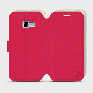 Phone Case Samsung Galaxy A3 2017 - Design Red with Platinum