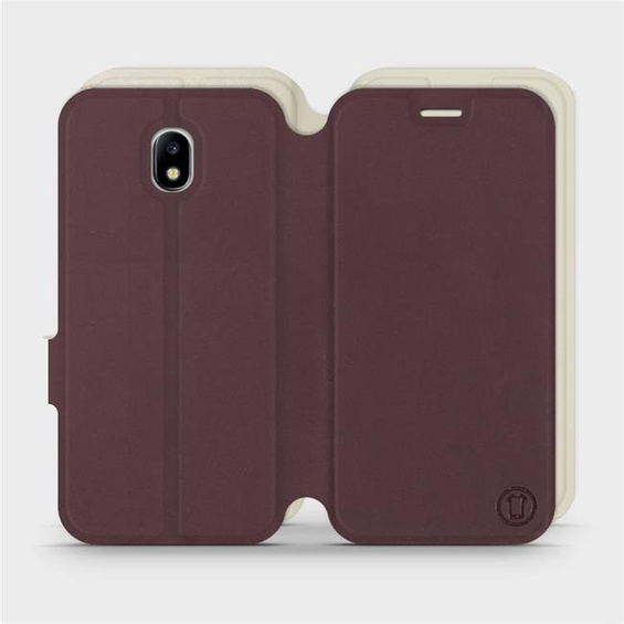 Phone Case Samsung Galaxy J5 2017 - Design Burgundy with Platinum