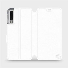 Phone Case Samsung Galaxy A7 2018 - Design White&Orange