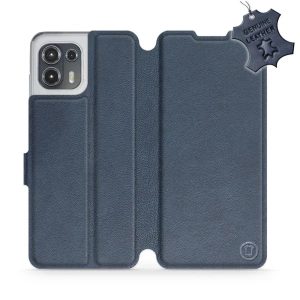 Phone Case Motorola Edge 20 Lite - Design Blue Leather