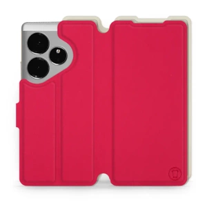 Etui Soft Touch do Realme GT 6 - wzór Żywa czerwień z platyną