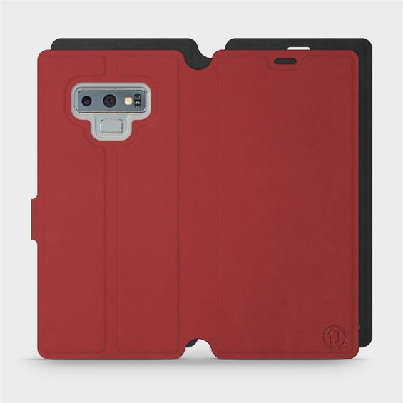 Etui Soft Touch do Samsung Galaxy Note 9 - wzór Zachodząca czerwień z czernią