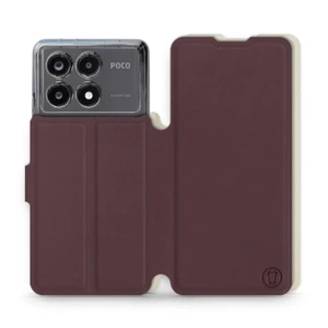 Phone Case Xiaomi POCO X6 Pro - Design Burgundy with Platinum