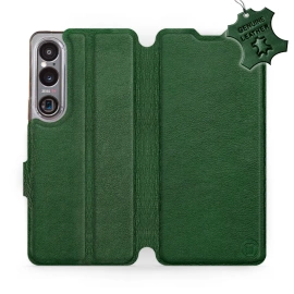 Phone Case Sony Xperia 1 VI - Design Green Leather