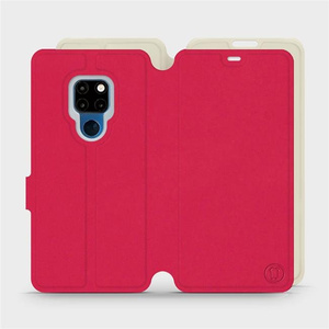 Hülle für Huawei Mate 20 - Farbe Rot mit Platin