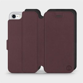 Phone Case Apple iPhone 7 - Design Burgundy with Black