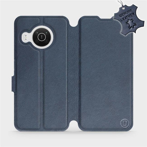 Phone Case Nokia X20 - Design Blue Leather