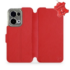 Phone Case OPPO Reno 13 - Design Red Leather
