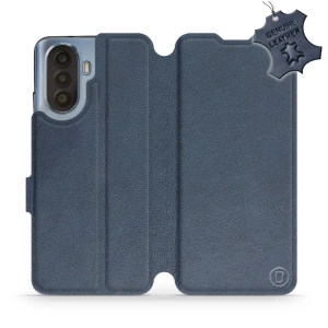 Phone Case Huawei Nova Y70 - Design Blue Leather