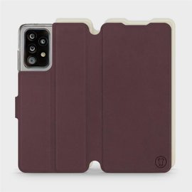 Phone Case Samsung Galaxy A52 - Design Burgundy with Platinum